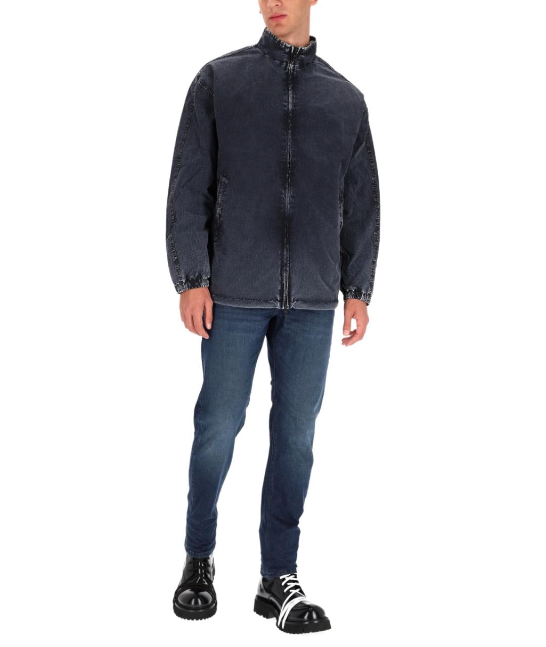 DIESEL Синяя полиамидовая куртка, фото 4