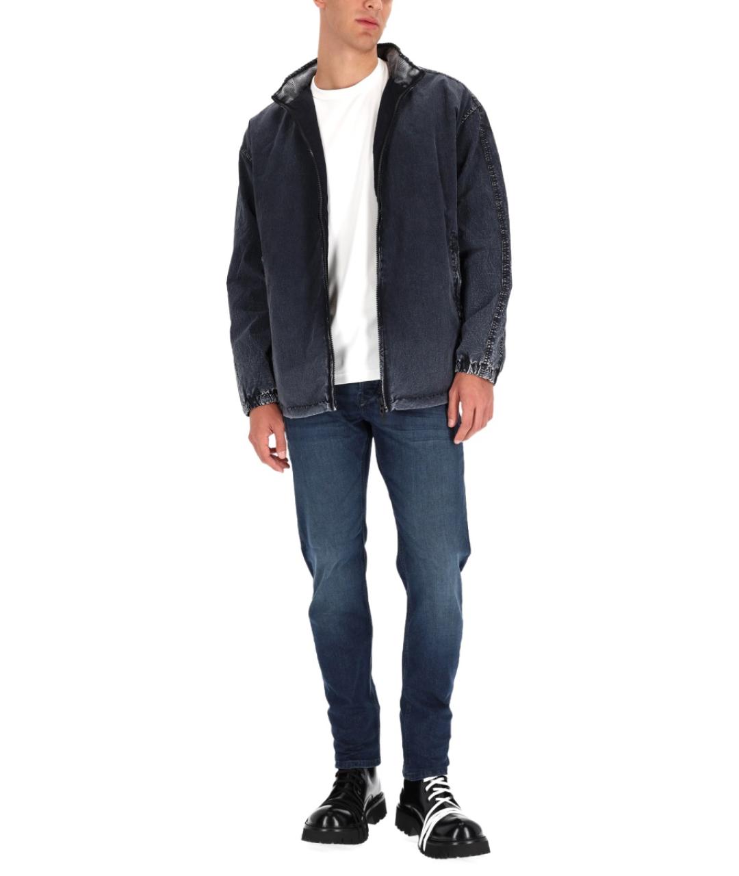 DIESEL Синяя полиамидовая куртка, фото 3