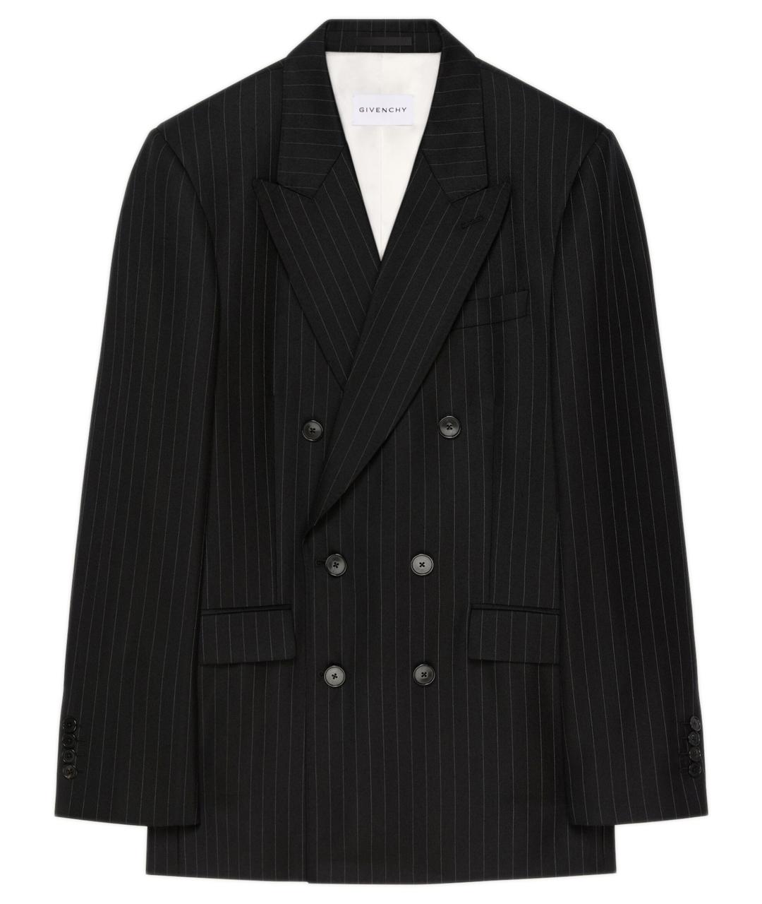 GIVENCHY Черный шерстяной пиджак, фото 1