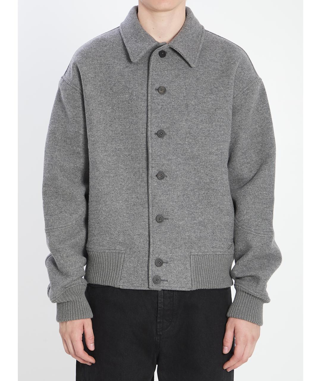 JACQUEMUS Серая шерстяная куртка, фото 2