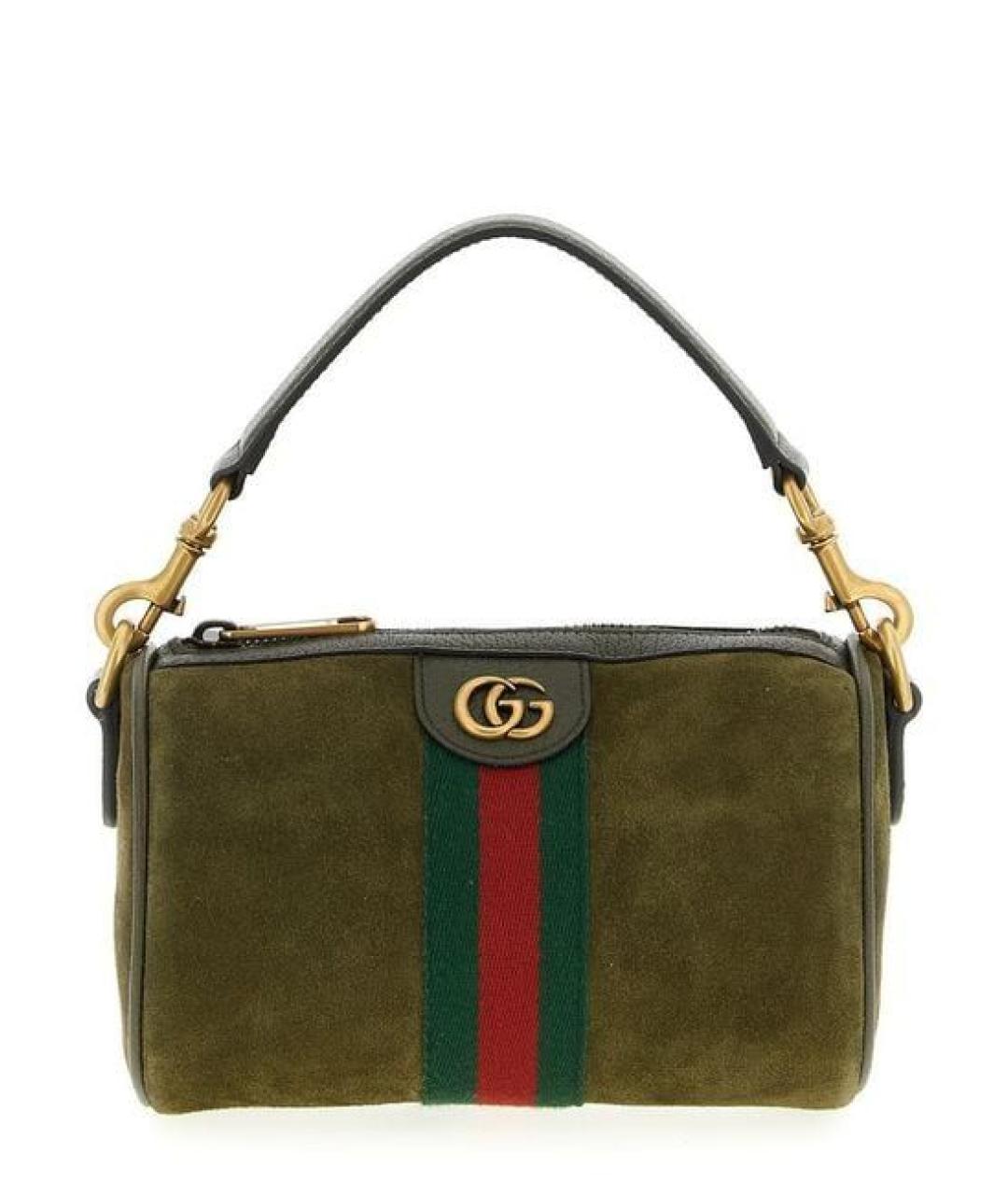 GUCCI Коричневая кожаная сумка на плечо, фото 1
