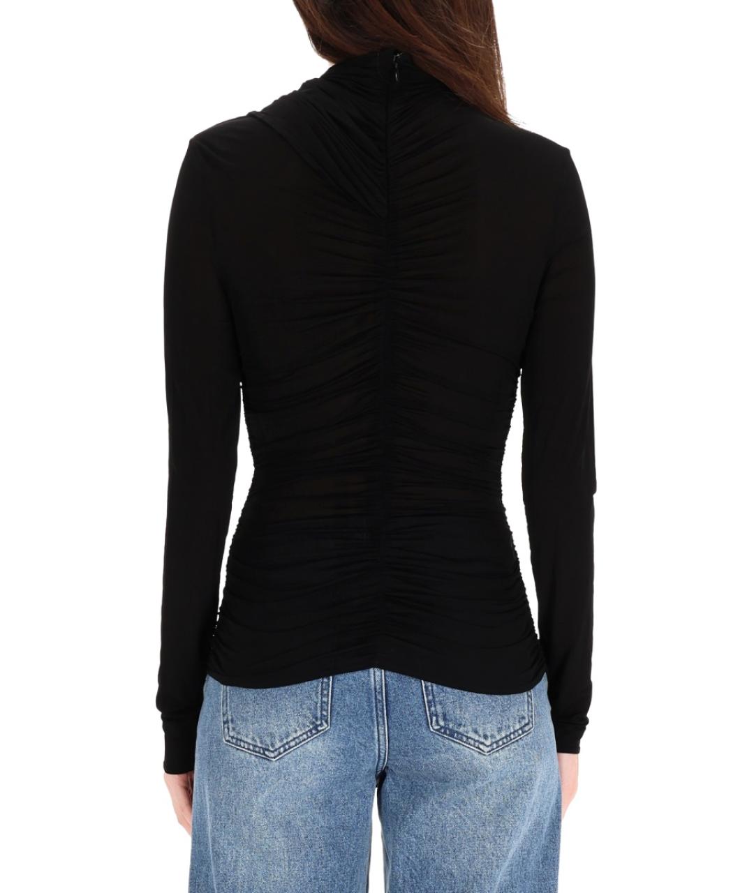 MAGDA BUTRYM Черная хлопковая блузы, фото 4