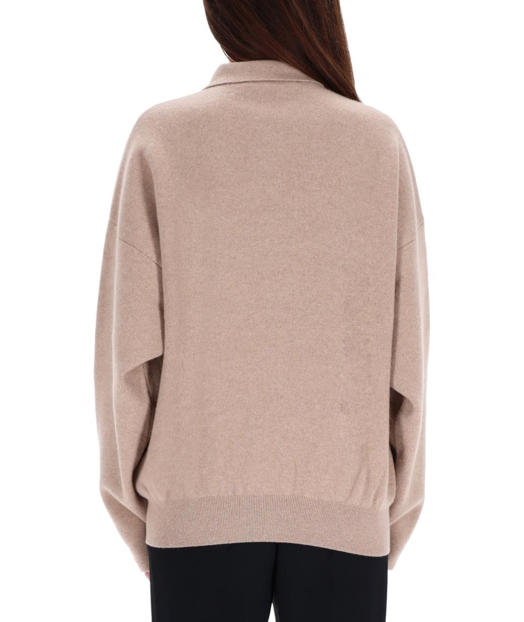 JACQUEMUS Бежевый шерстяной джемпер / свитер, фото 4