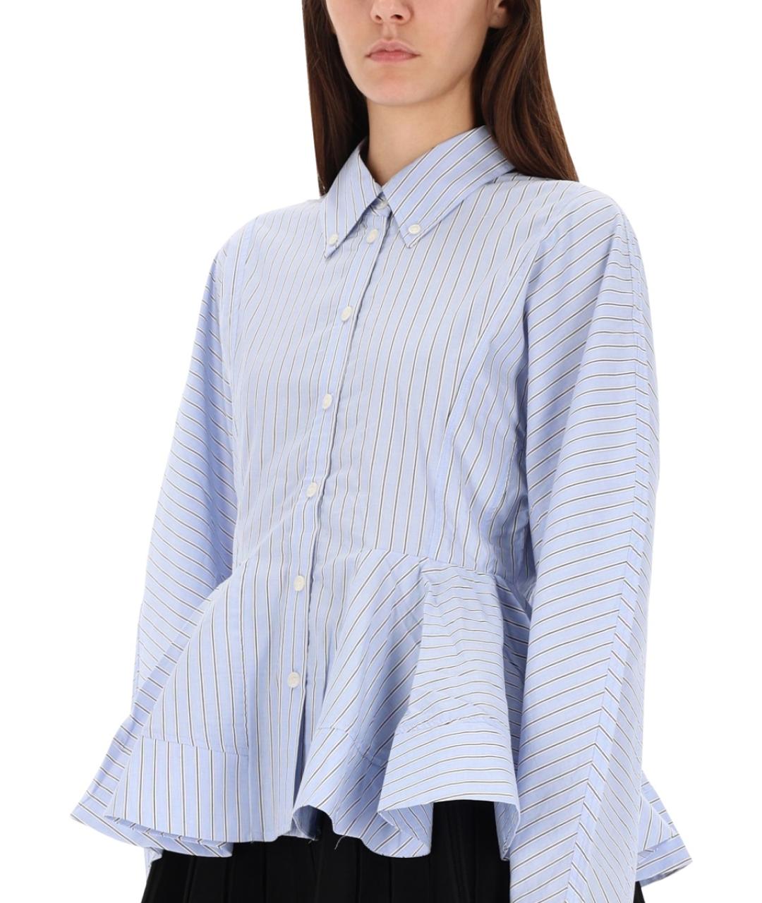 GANNI Синяя хлопковая рубашка, фото 5