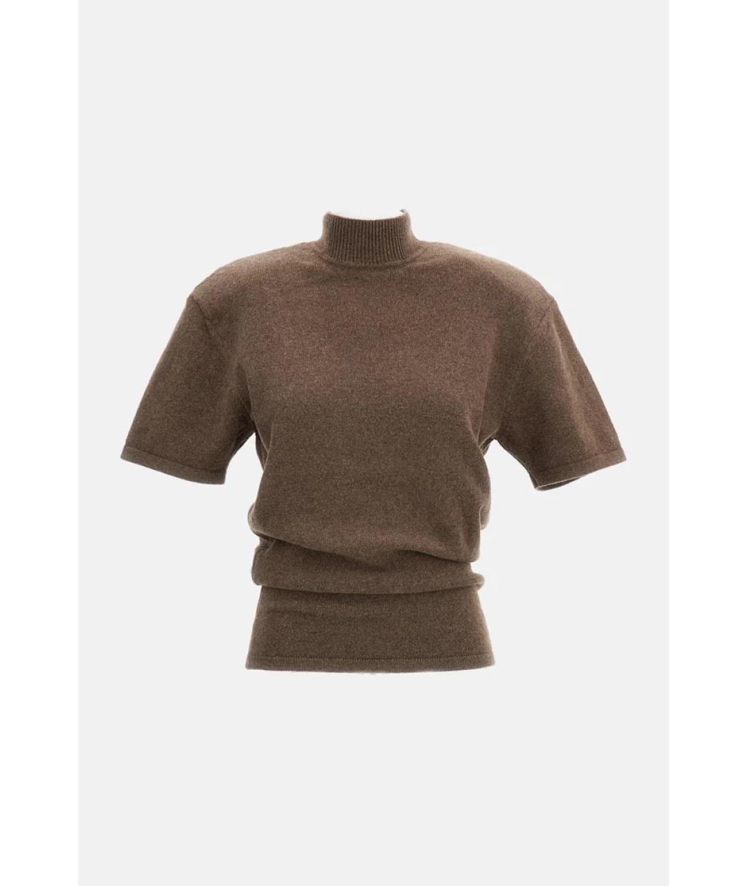 JACQUEMUS Коричневый шерстяной джемпер / свитер, фото 1