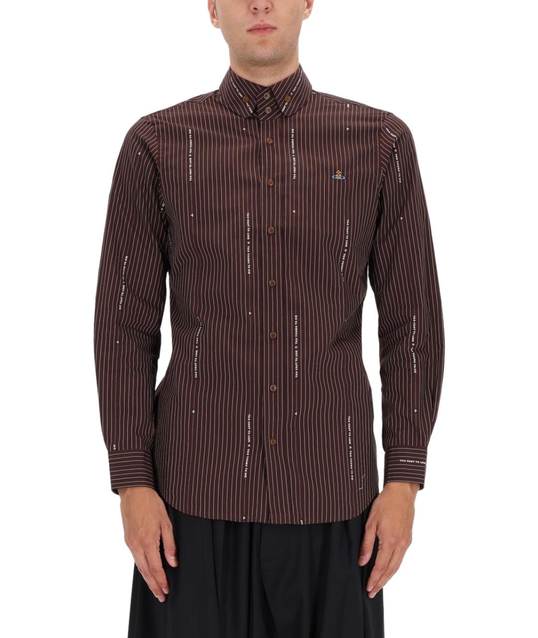 VIVIENNE WESTWOOD Бордовая хлопковая кэжуал рубашка, фото 2