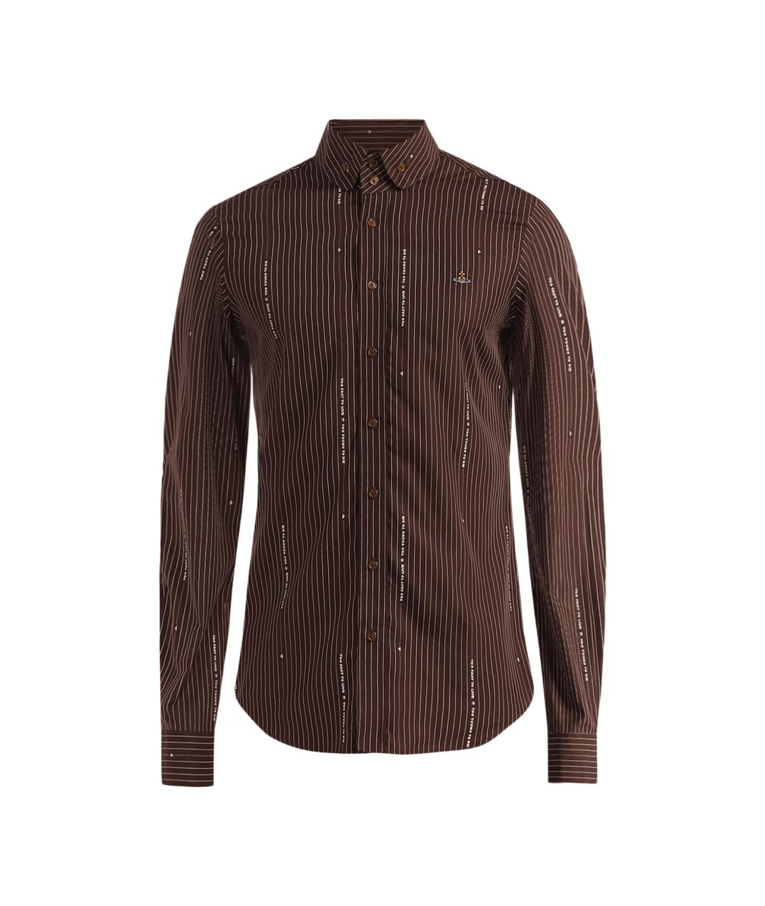 VIVIENNE WESTWOOD Бордовая хлопковая кэжуал рубашка, фото 1