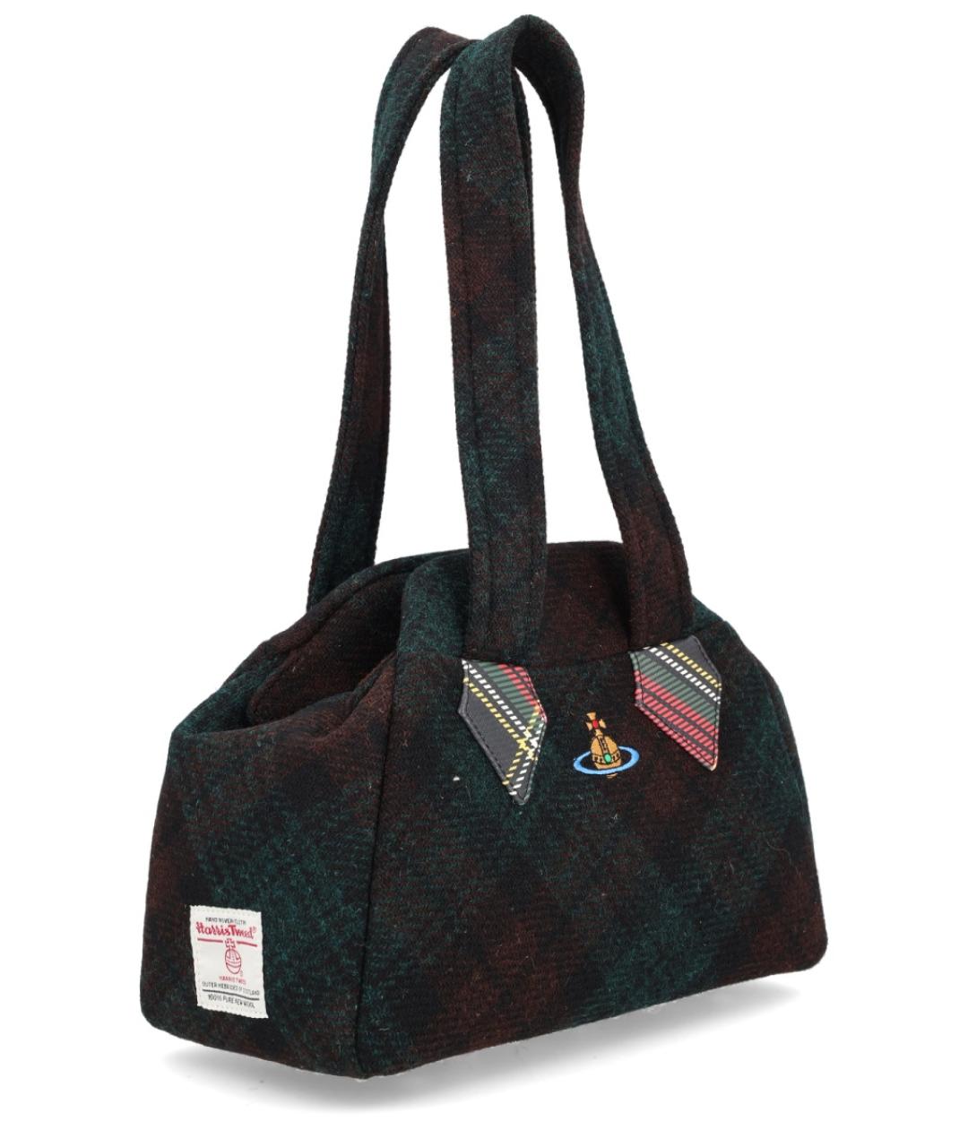 VIVIENNE WESTWOOD Мульти шерстяная сумка тоут, фото 3