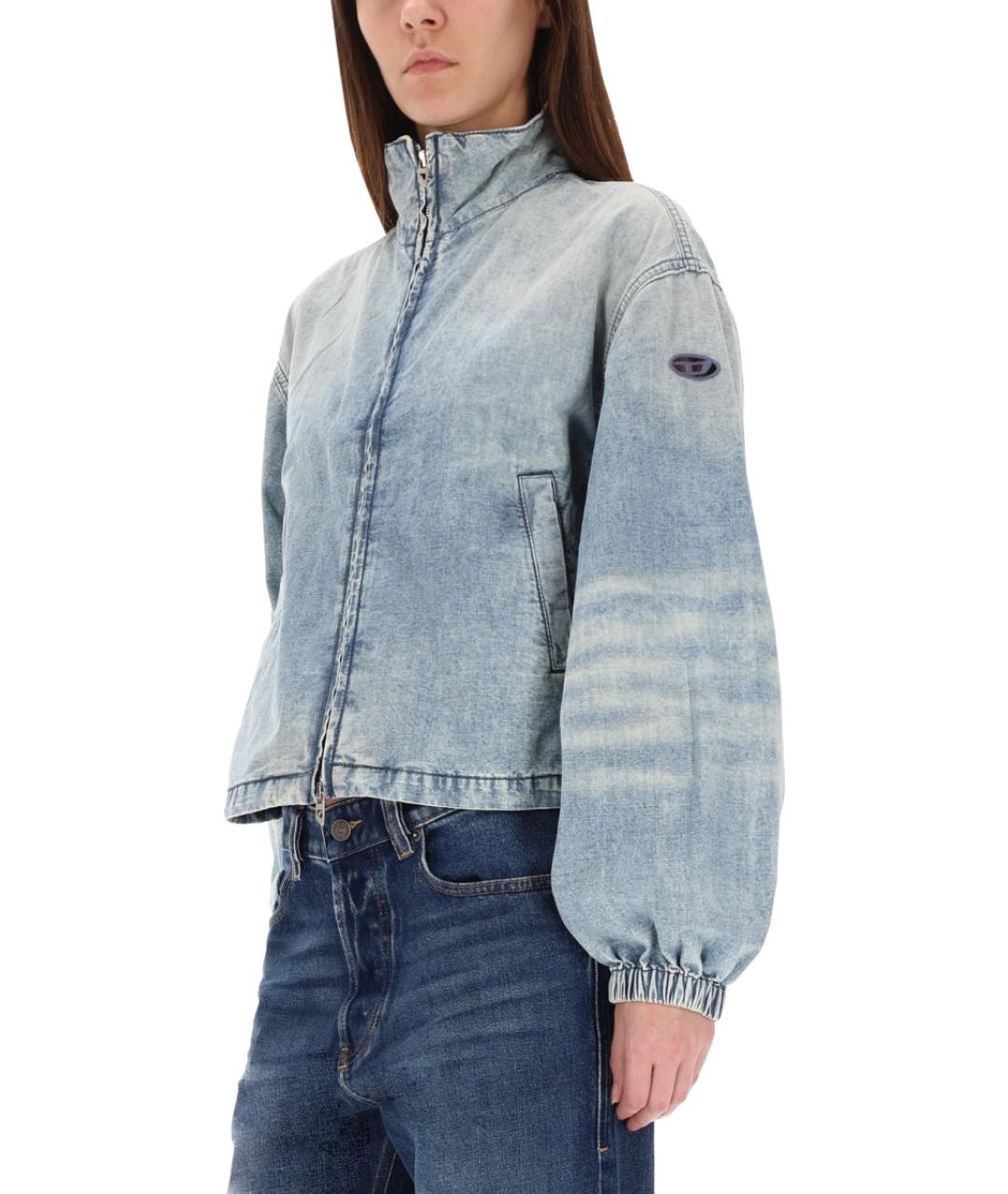 DIESEL Голубая хлопковая куртка, фото 5