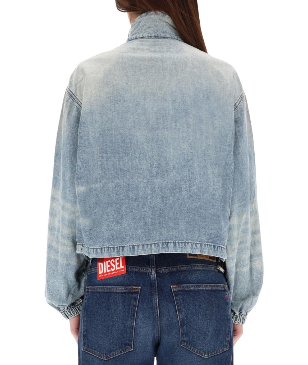 DIESEL Голубая хлопковая куртка, фото 3