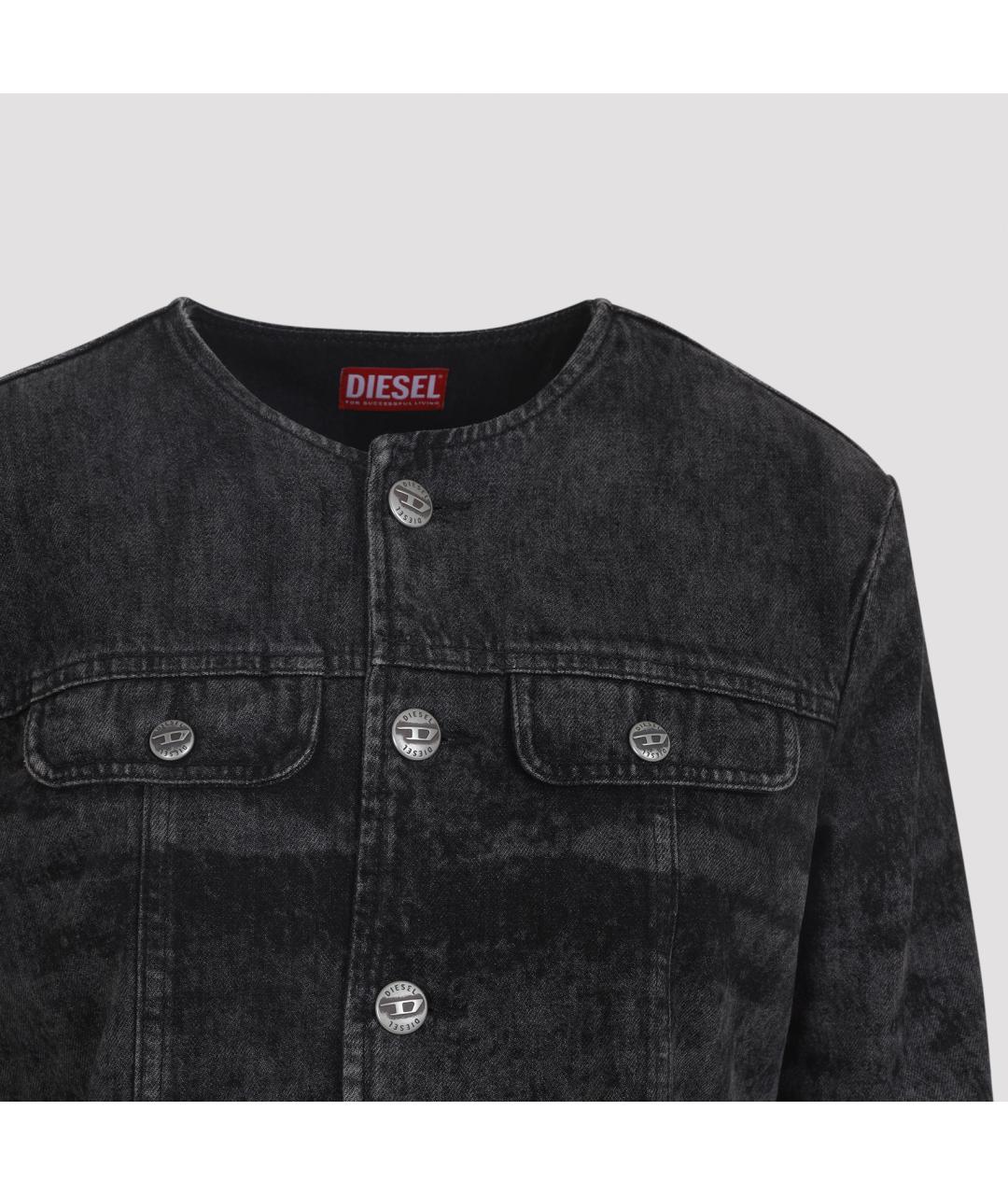 DIESEL Черная хлопковая куртка, фото 3