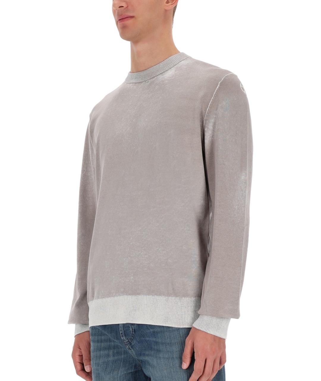 DIESEL Серый хлопковый джемпер / свитер, фото 5