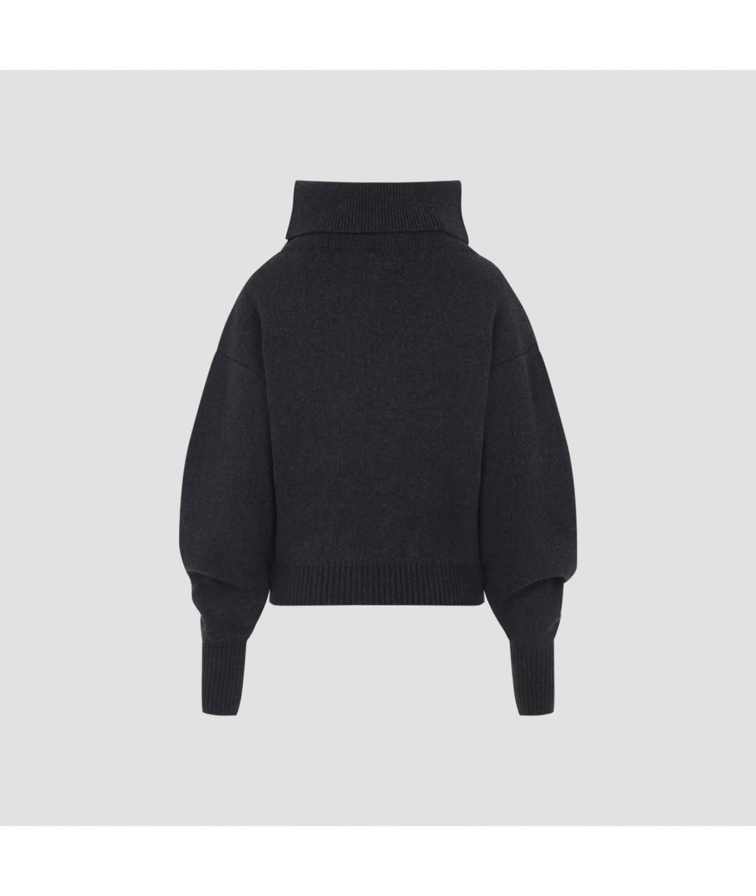 JACQUEMUS Серый шерстяной джемпер / свитер, фото 4