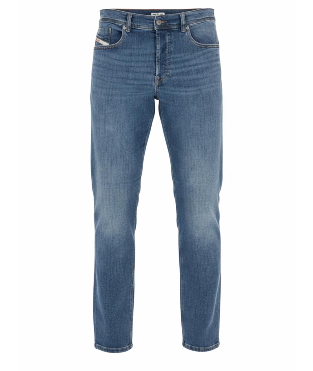 DIESEL Синие хлопковые джинсы скинни, фото 1