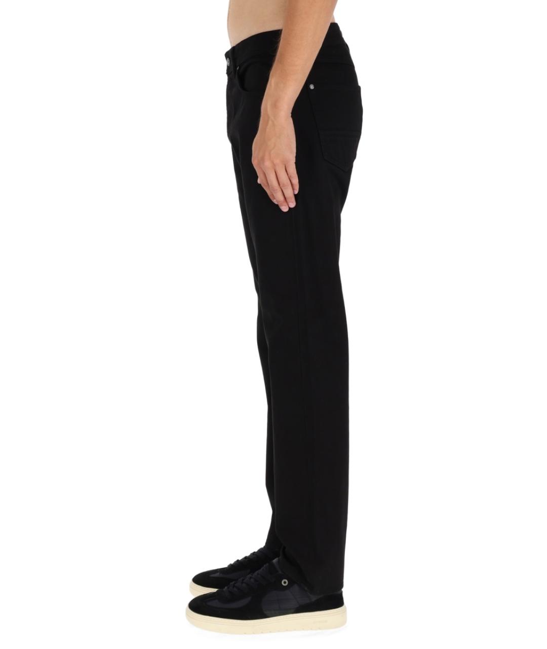 STONE ISLAND Черные деним повседневные брюки, фото 3