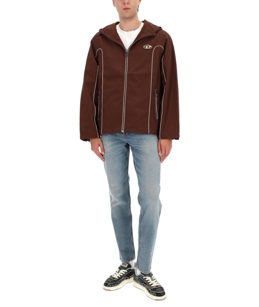 DIESEL Голубые хлопковые джинсы скинни, фото 2