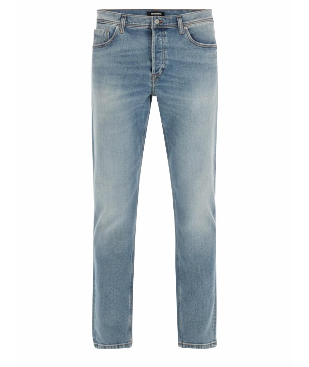 DIESEL Голубые хлопковые джинсы скинни, фото 1