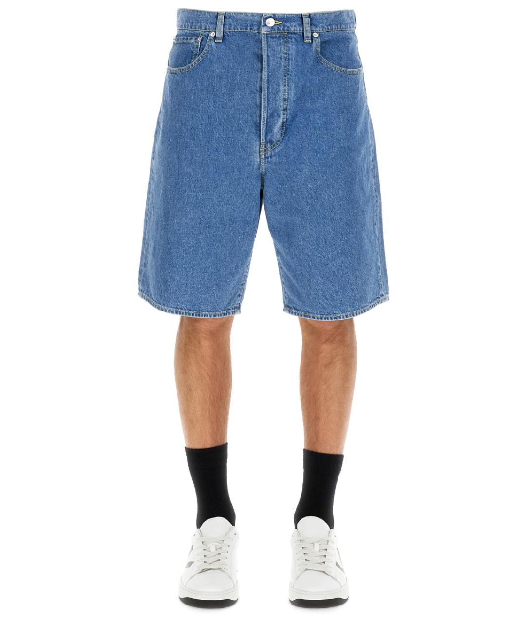 KENZO Синие хлопковые шорты, фото 5