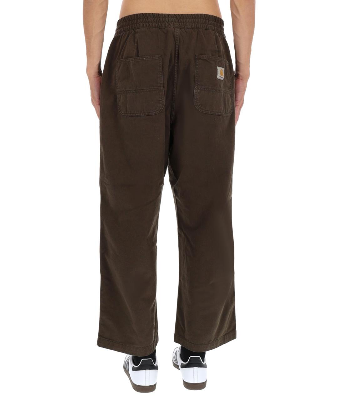 CARHARTT WIP Зеленые хлопковые повседневные брюки, фото 4