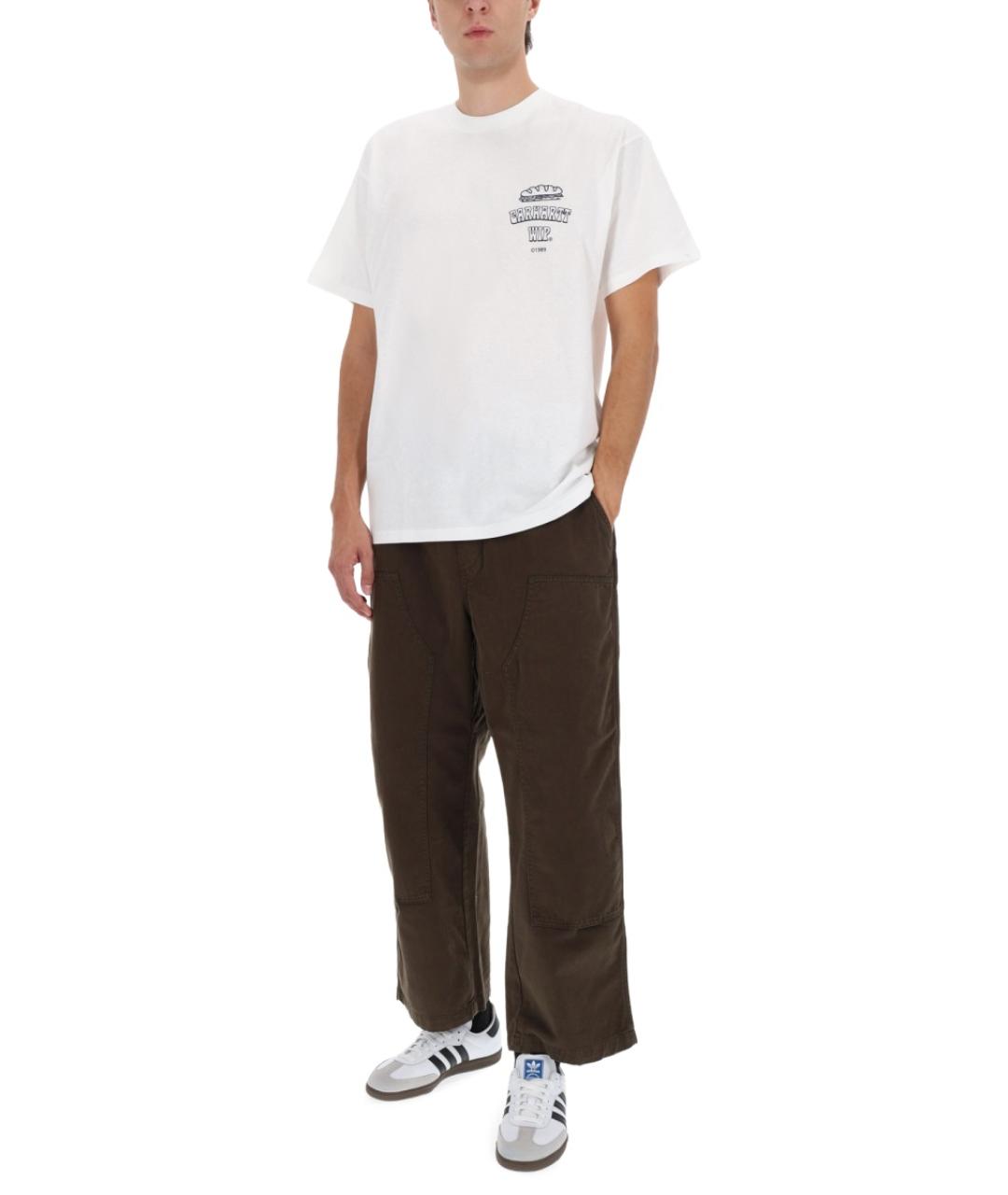 CARHARTT WIP Зеленые хлопковые повседневные брюки, фото 2