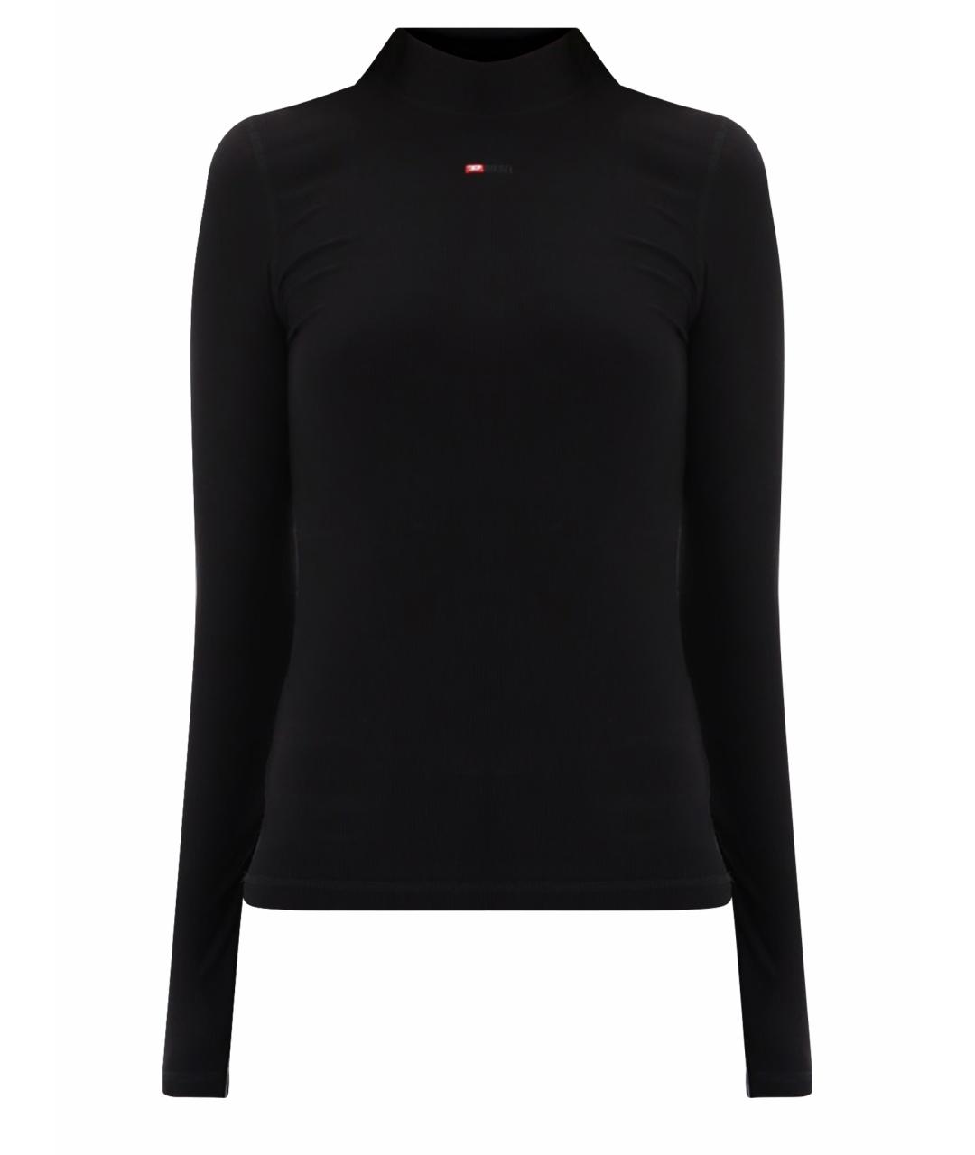 DIESEL Черная вискозная футболка, фото 1