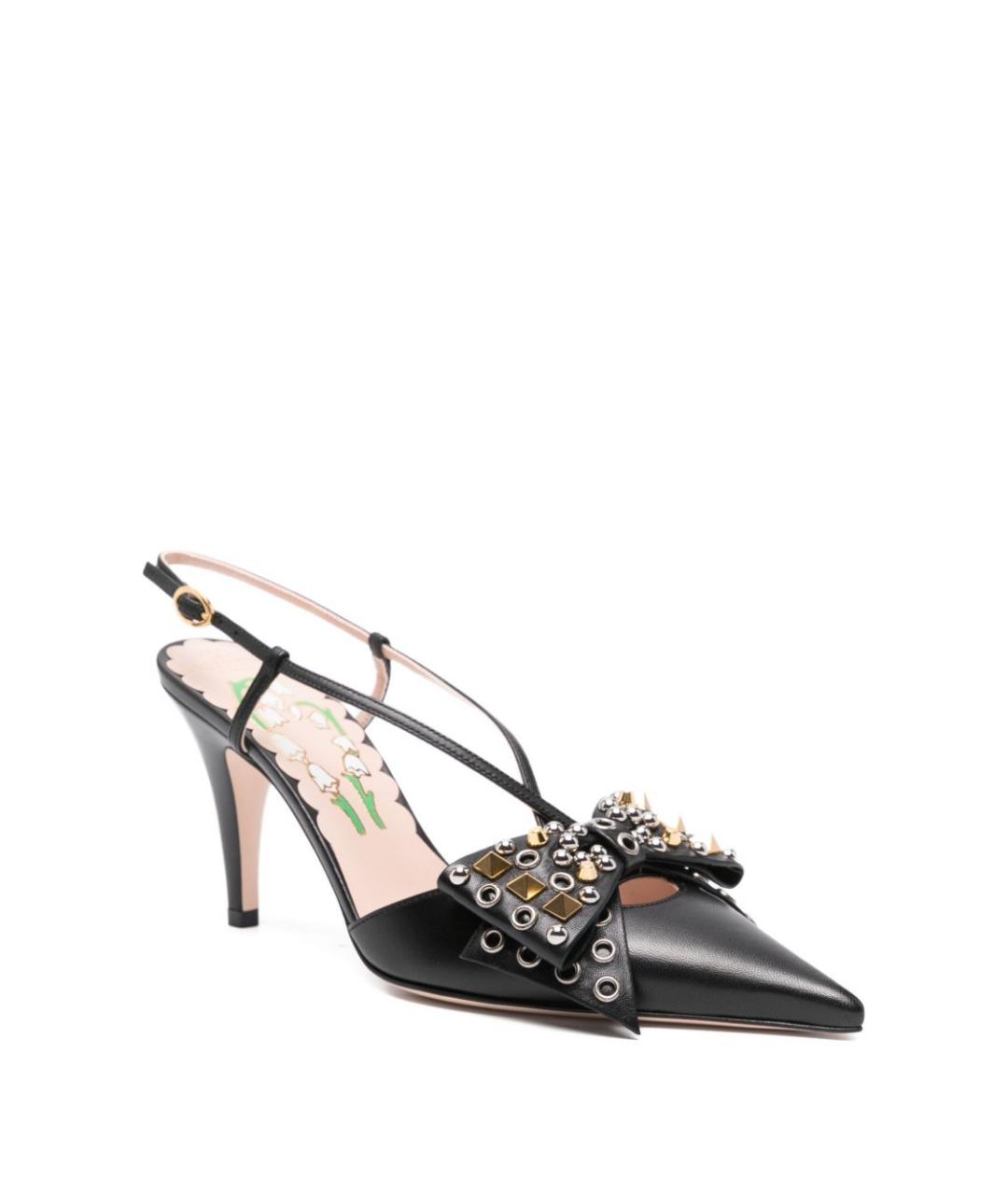 VALENTINO Черные кожаные туфли, фото 2