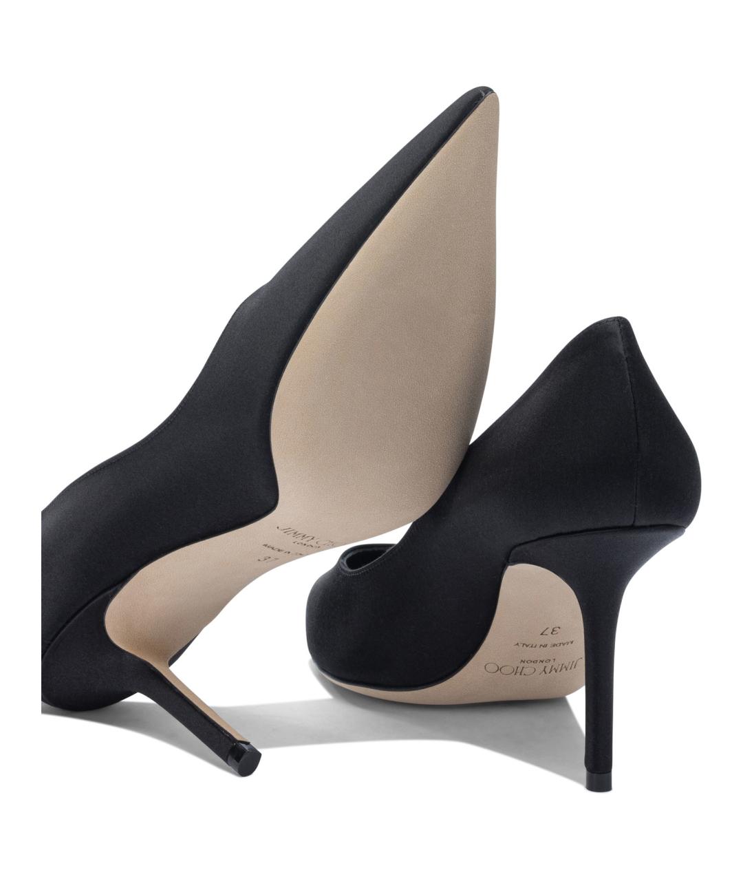 JIMMY CHOO Черные текстильные туфли, фото 5