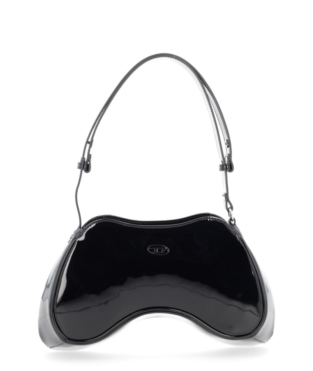 DIESEL Черная сумка через плечо из искусственной кожи, фото 1