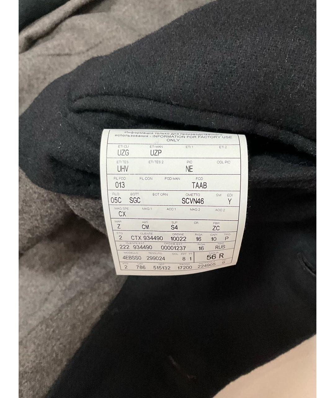ERMENEGILDO ZEGNA XXX Черное кашемировое пальто, фото 7