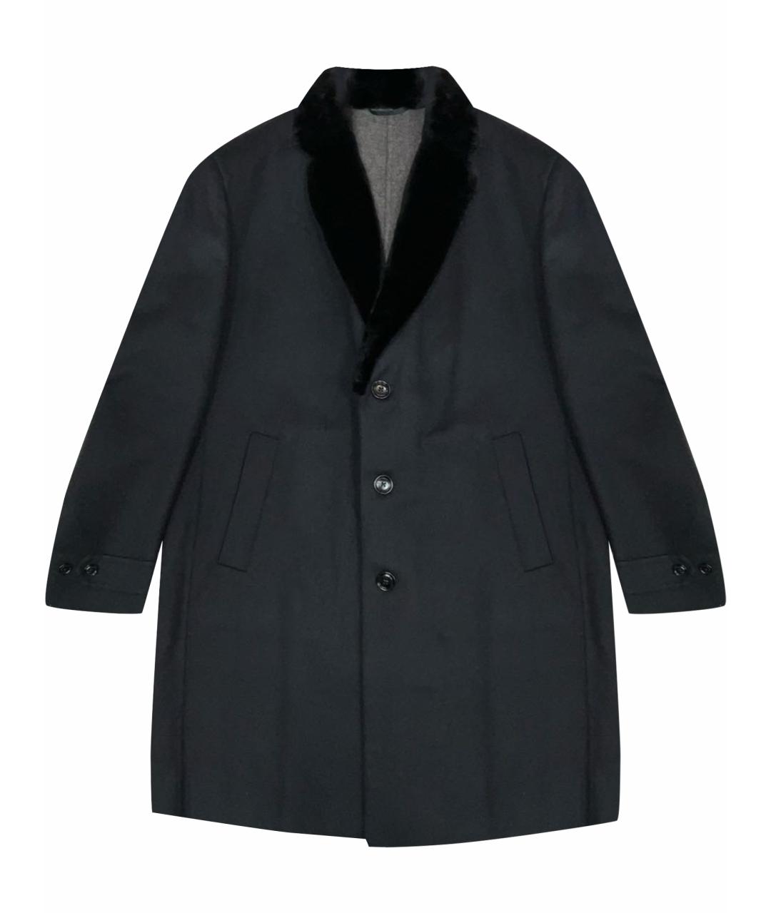 ERMENEGILDO ZEGNA XXX Черное кашемировое пальто, фото 1