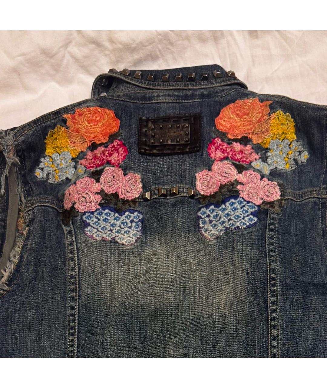 PHILIPP PLEIN Синий деним жилет, фото 3