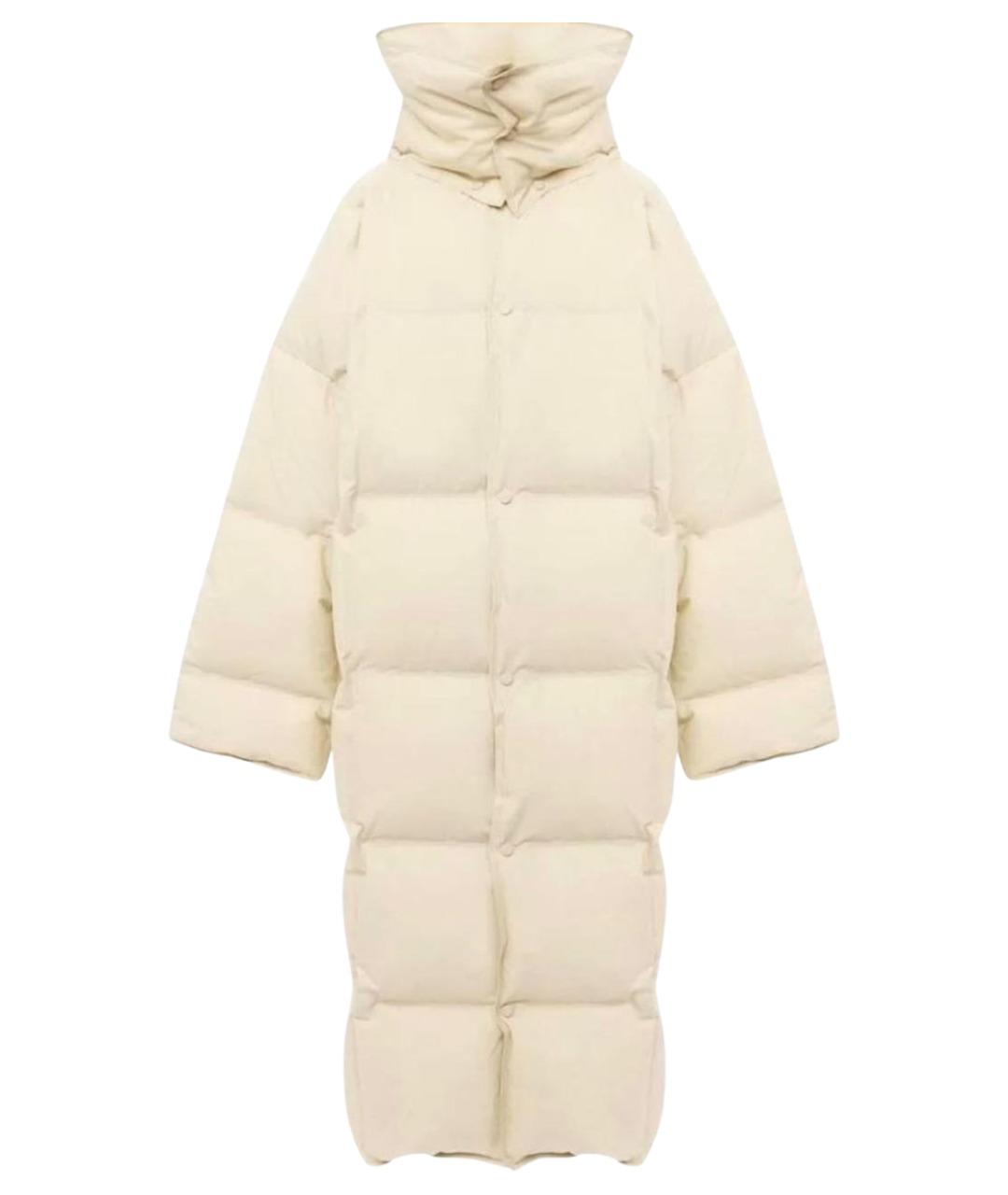 BOTTEGA VENETA Бежевый хлопковый пуховик, фото 1