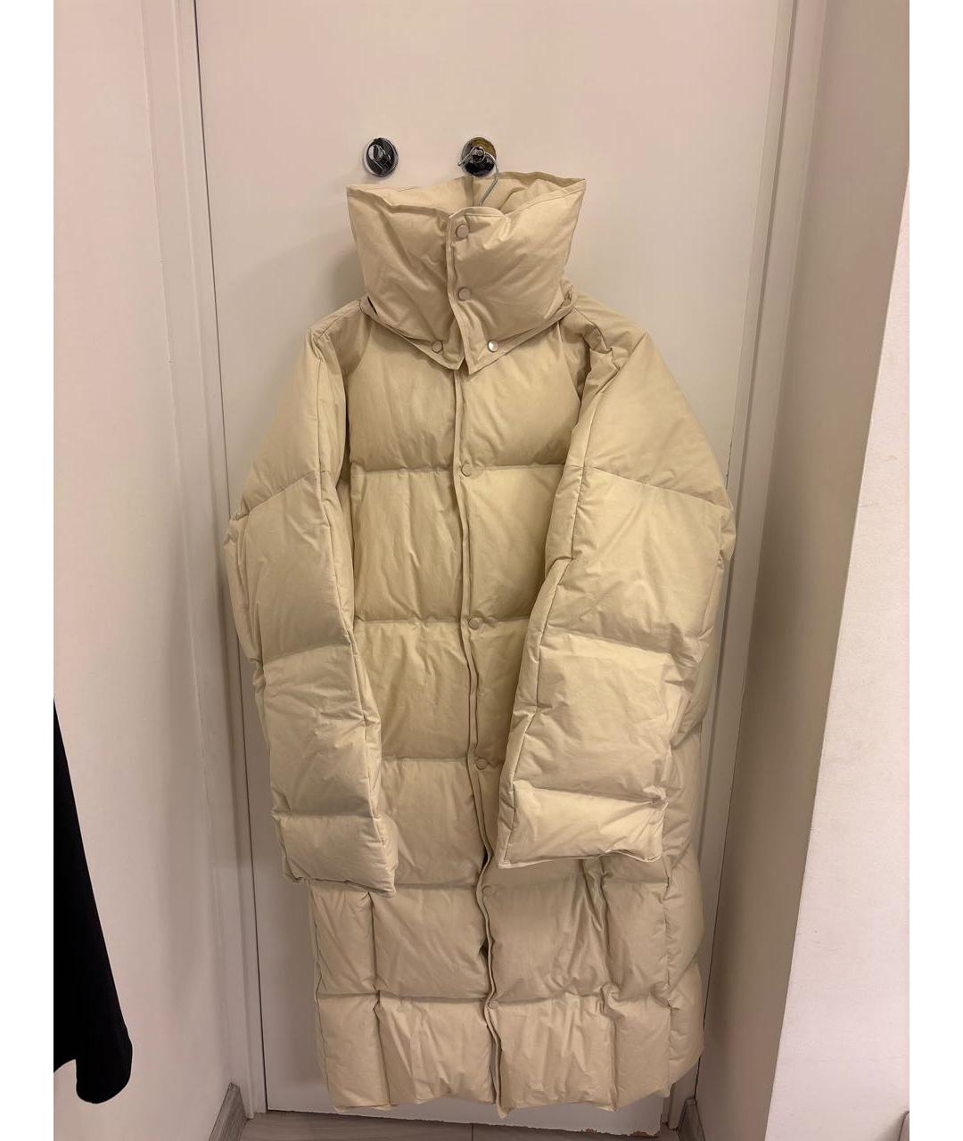 BOTTEGA VENETA Бежевый хлопковый пуховик, фото 2