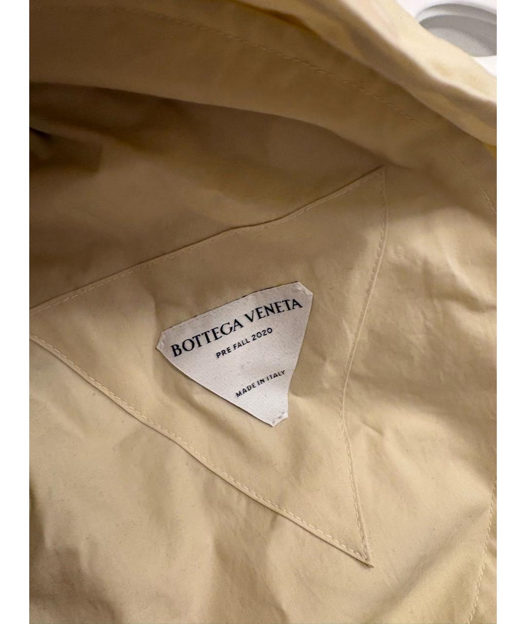 BOTTEGA VENETA Бежевый хлопковый пуховик, фото 4