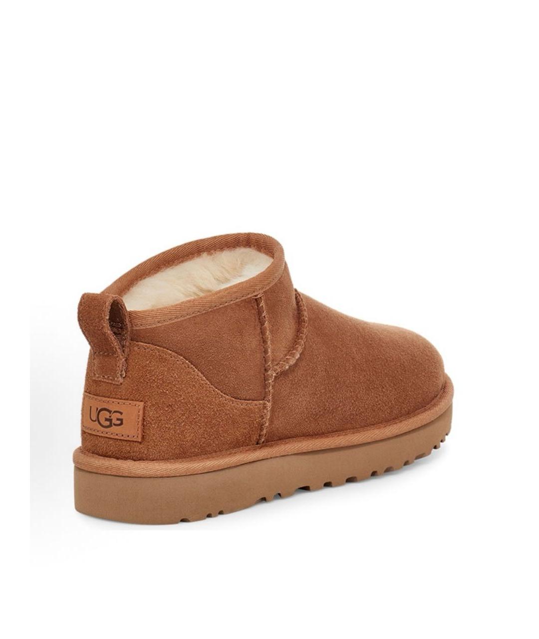 UGG AUSTRALIA Коричневые замшевые ботинки, фото 4