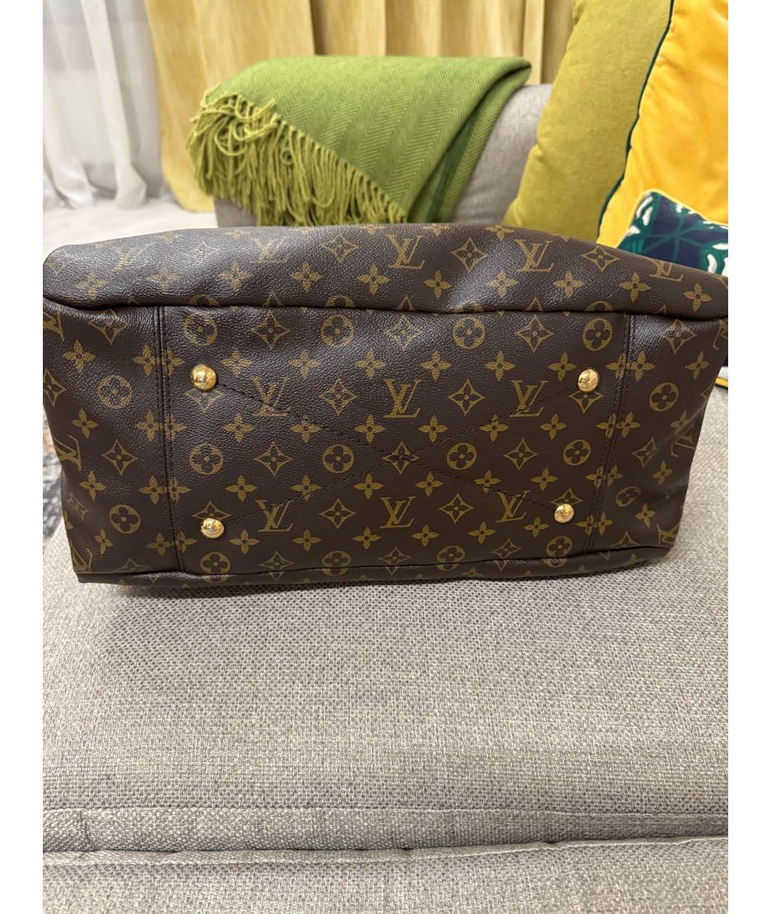 LOUIS VUITTON Коричневая сумка тоут, фото 4