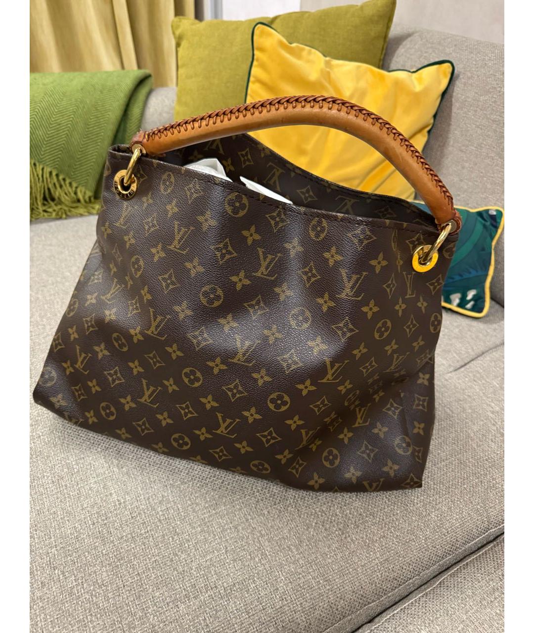 LOUIS VUITTON Коричневая сумка тоут, фото 2