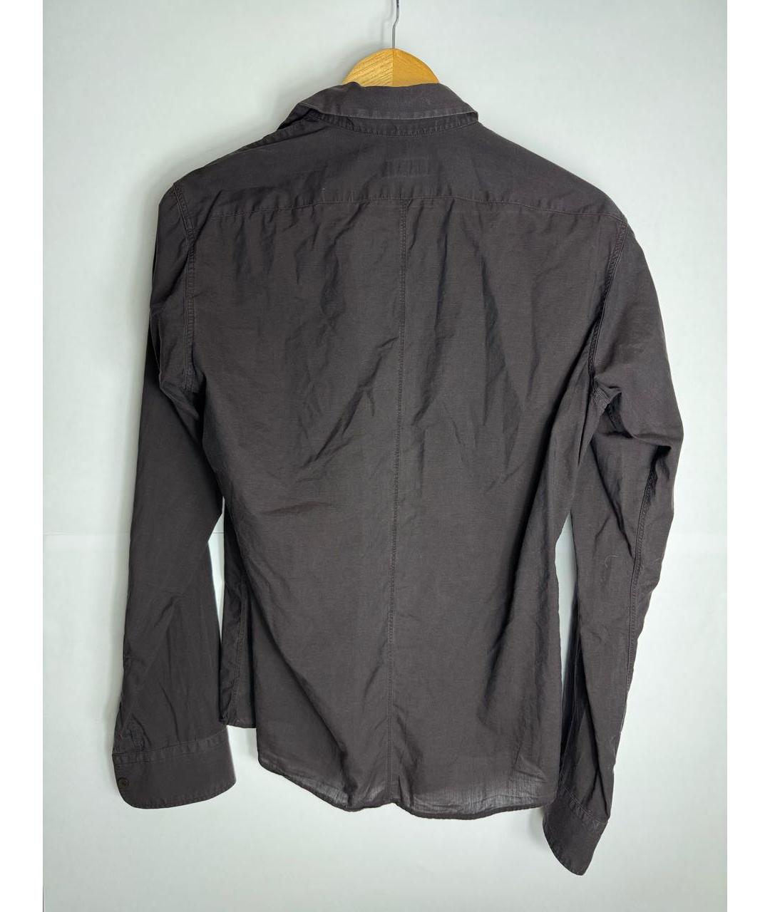 DRIES VAN NOTEN Темно-синяя хлопковая кэжуал рубашка, фото 2