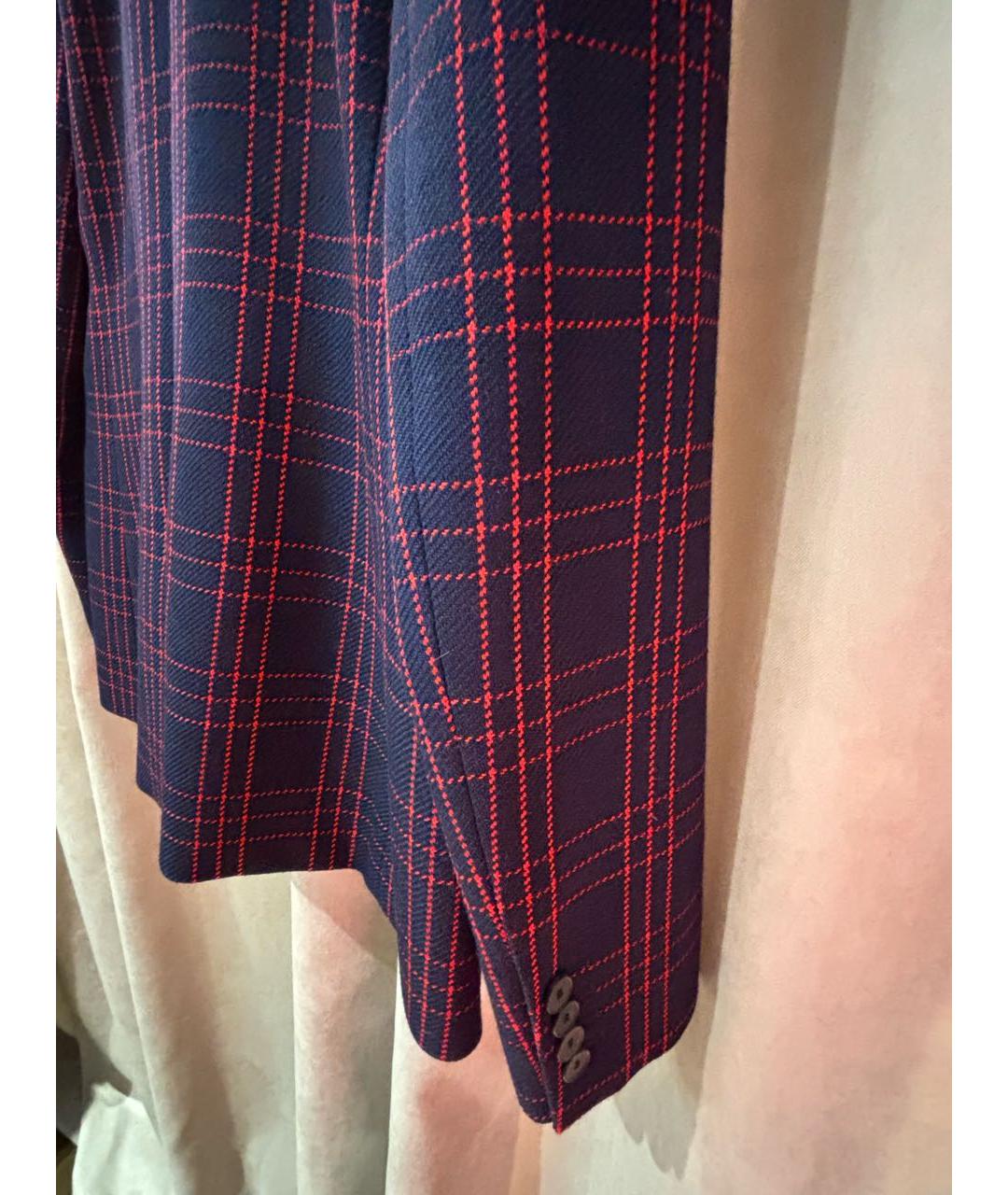 CHRISTIAN DIOR Синий шерстяной жакет/пиджак, фото 5