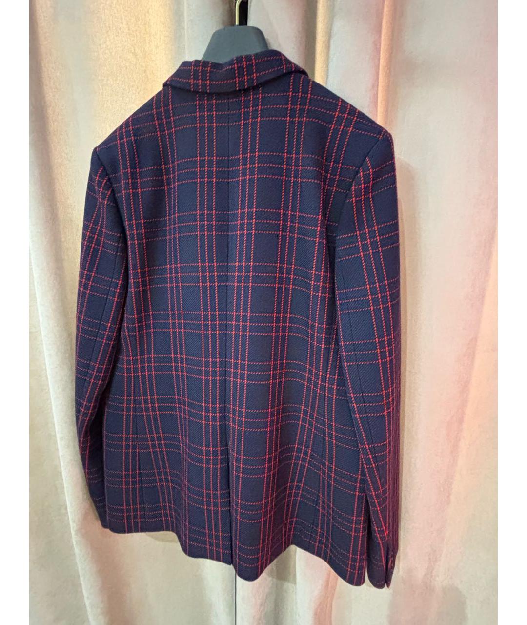 CHRISTIAN DIOR Синий шерстяной жакет/пиджак, фото 2