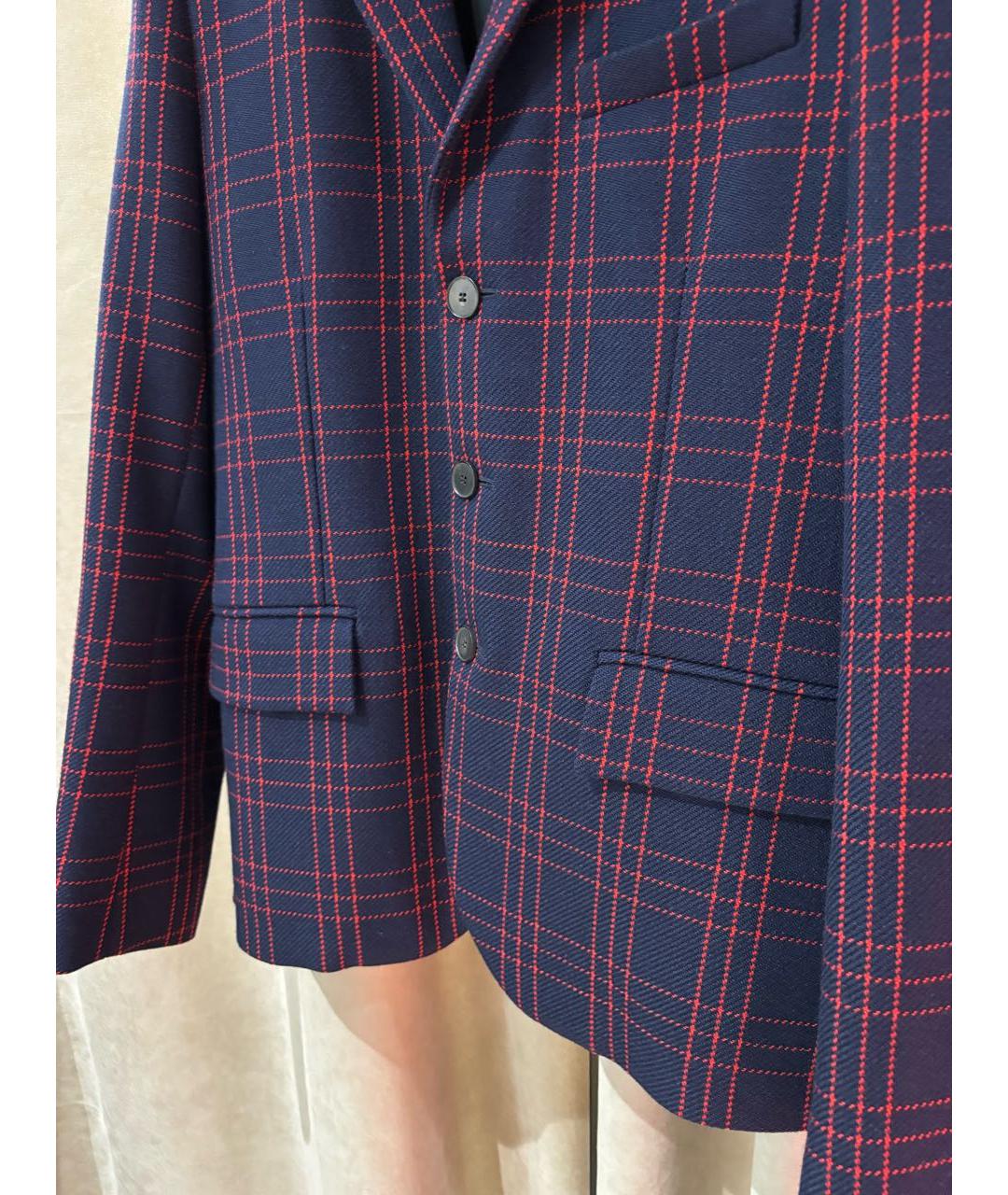 CHRISTIAN DIOR Синий шерстяной жакет/пиджак, фото 8