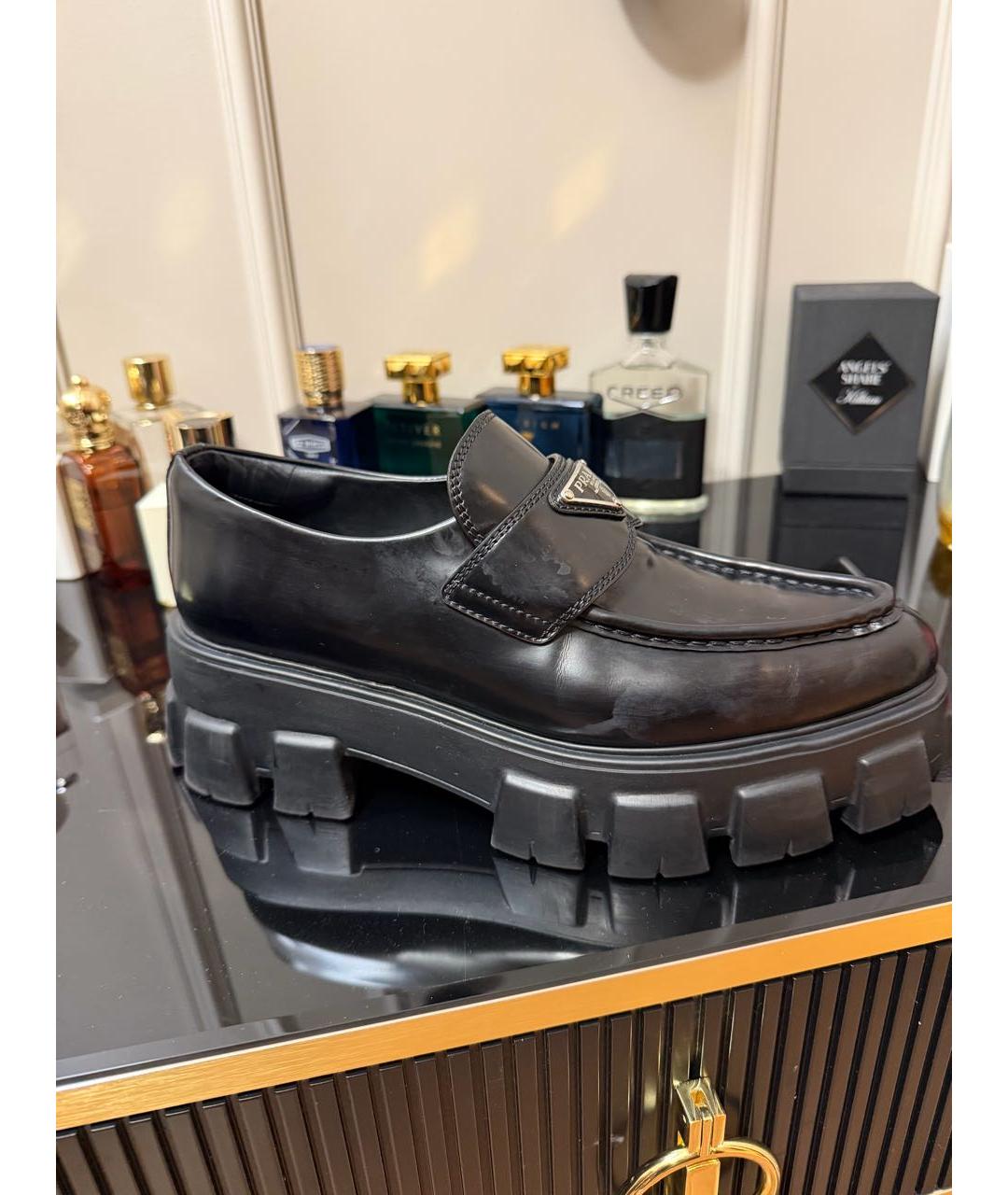 PRADA Черные кожаные лоферы, фото 6