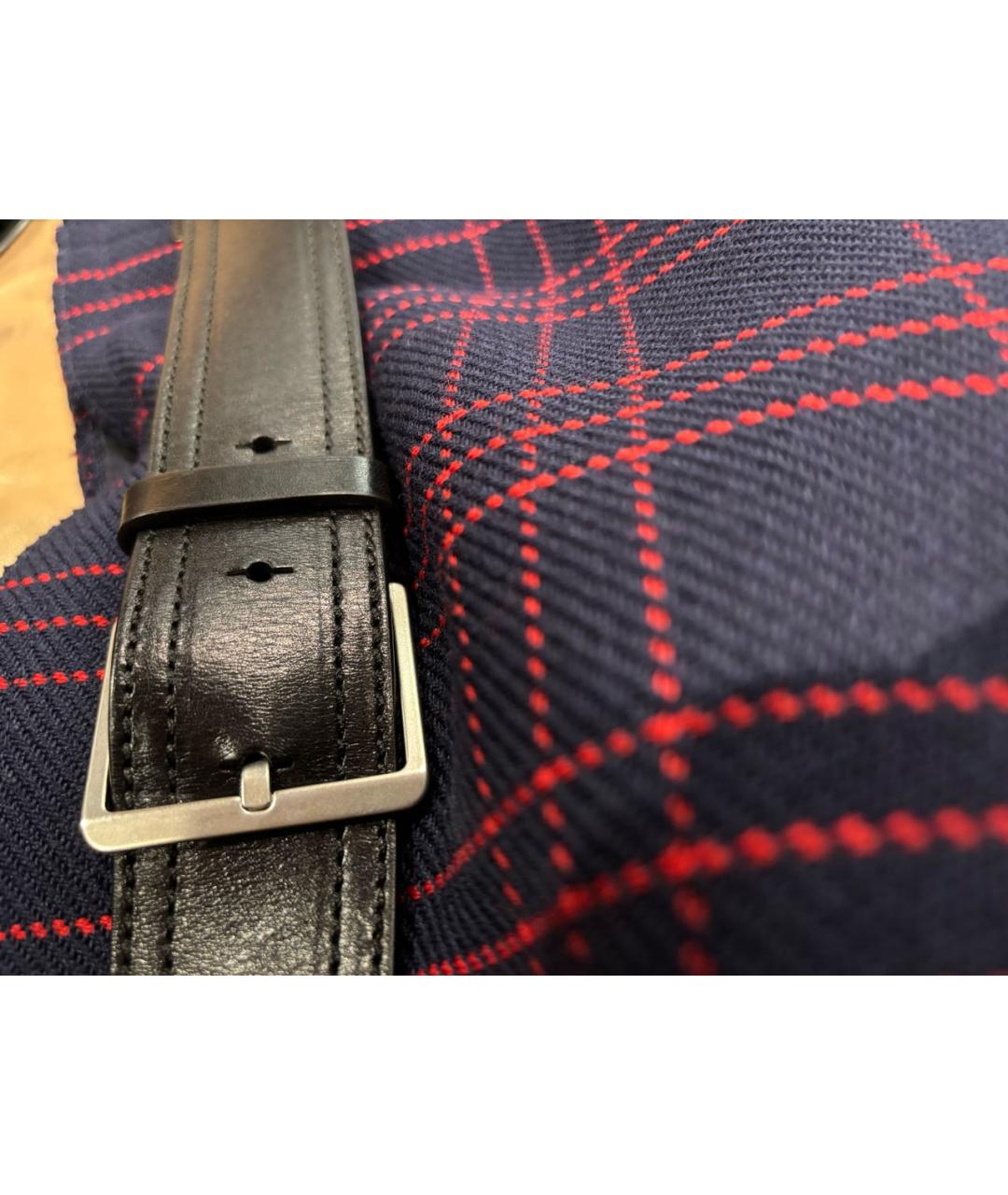 CHRISTIAN DIOR Темно-синяя шерстяная юбка мини, фото 5