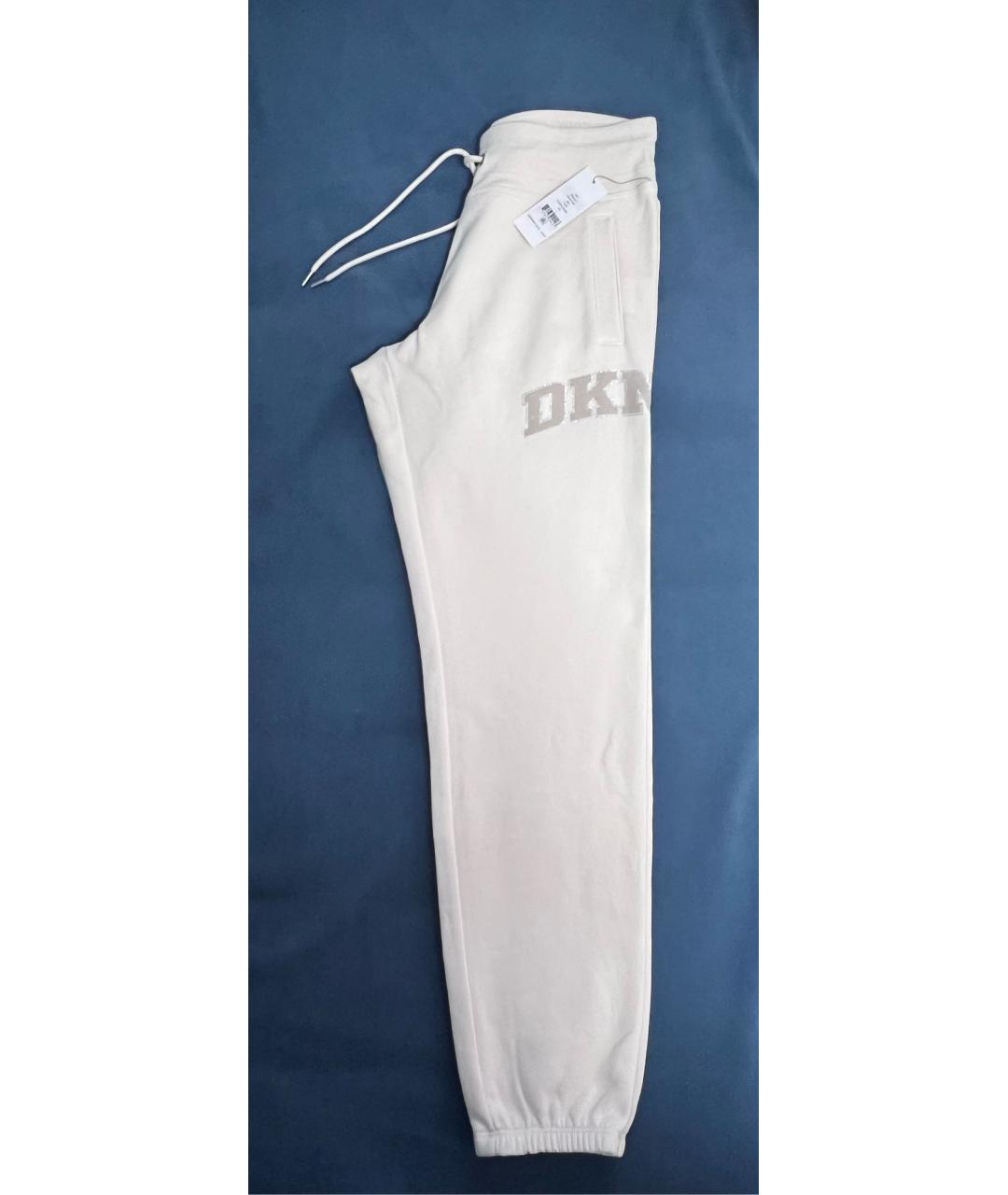 DKNY Бежевые хлопковые спортивные брюки и шорты, фото 2