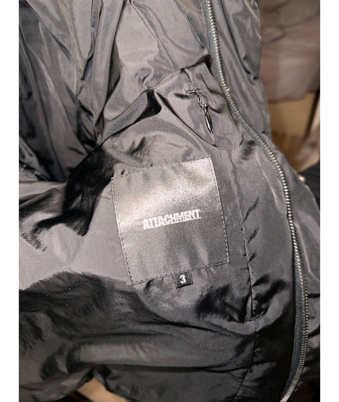 ATTACHMENT Черный пуховик, фото 4