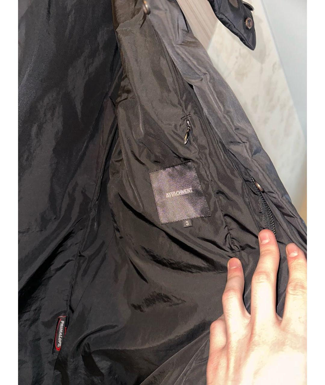 ATTACHMENT Черный пуховик, фото 3