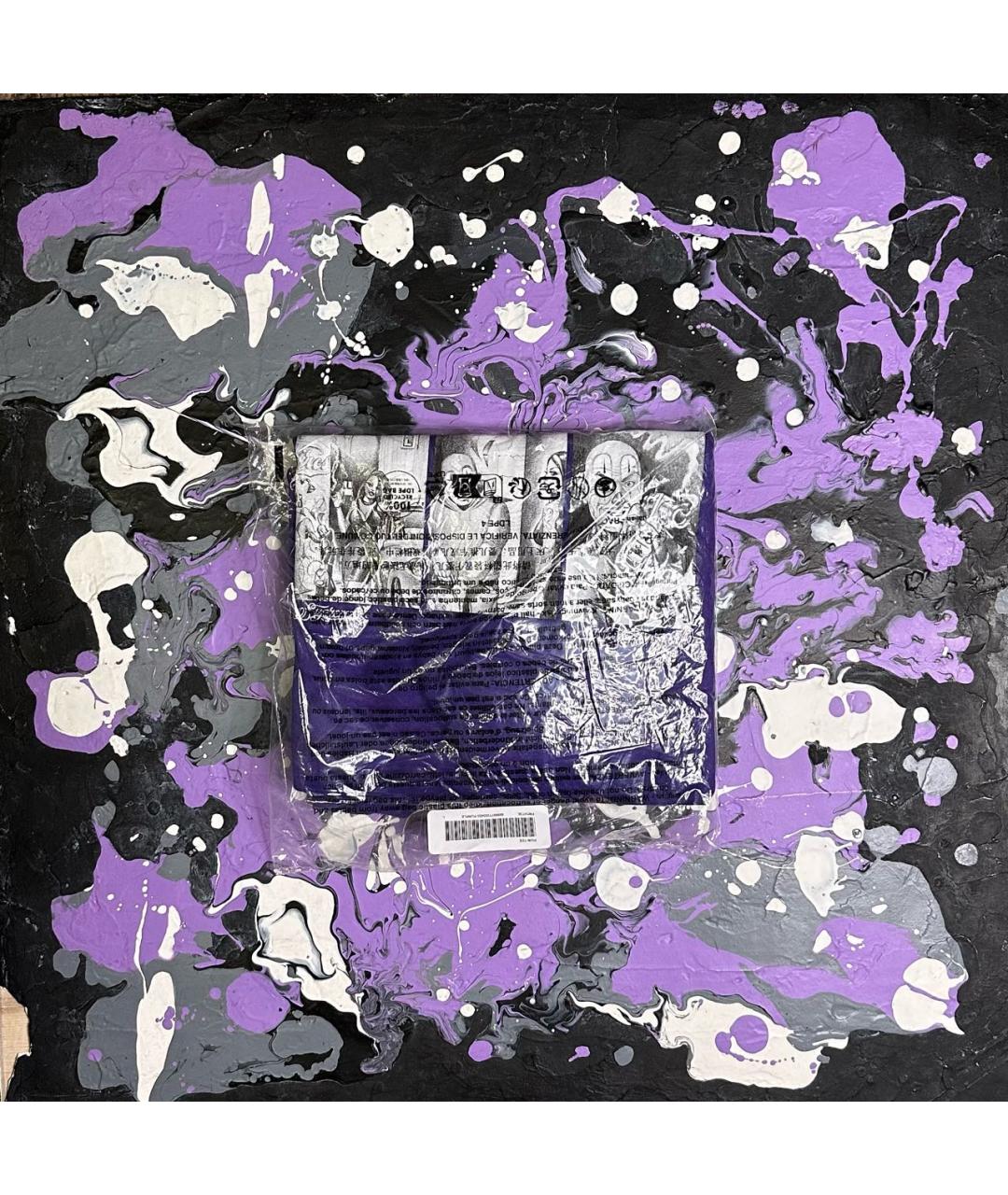 SUPREME Фиолетовая хлопковая футболка, фото 7