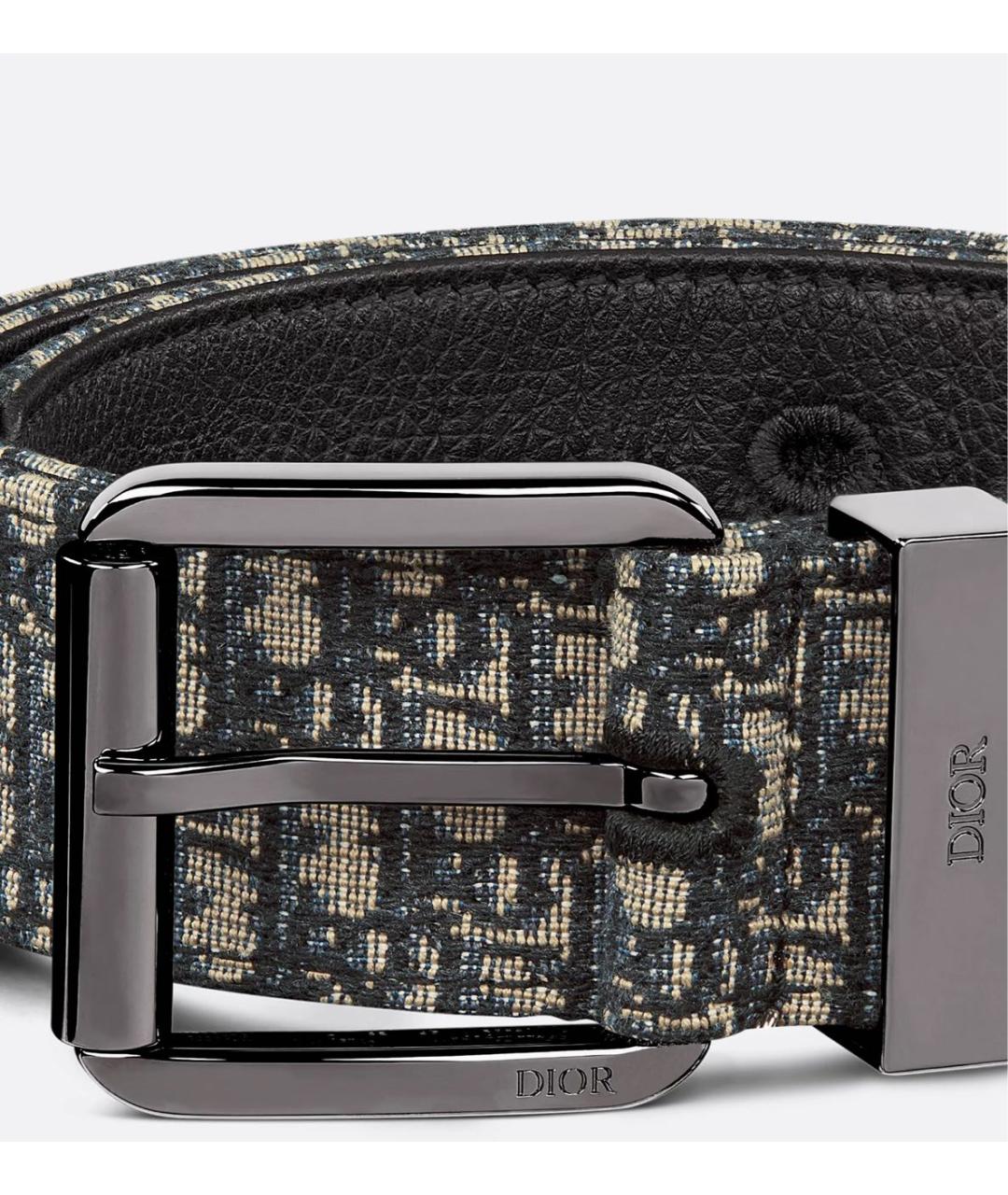 CHRISTIAN DIOR Бежевый кожаный ремень, фото 5