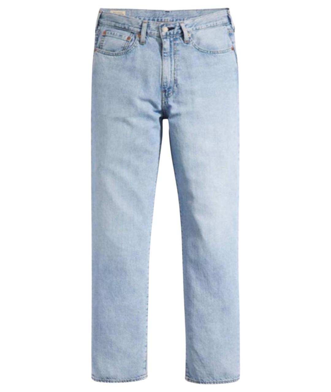 LEVI'S Голубые хлопковые прямые джинсы, фото 1