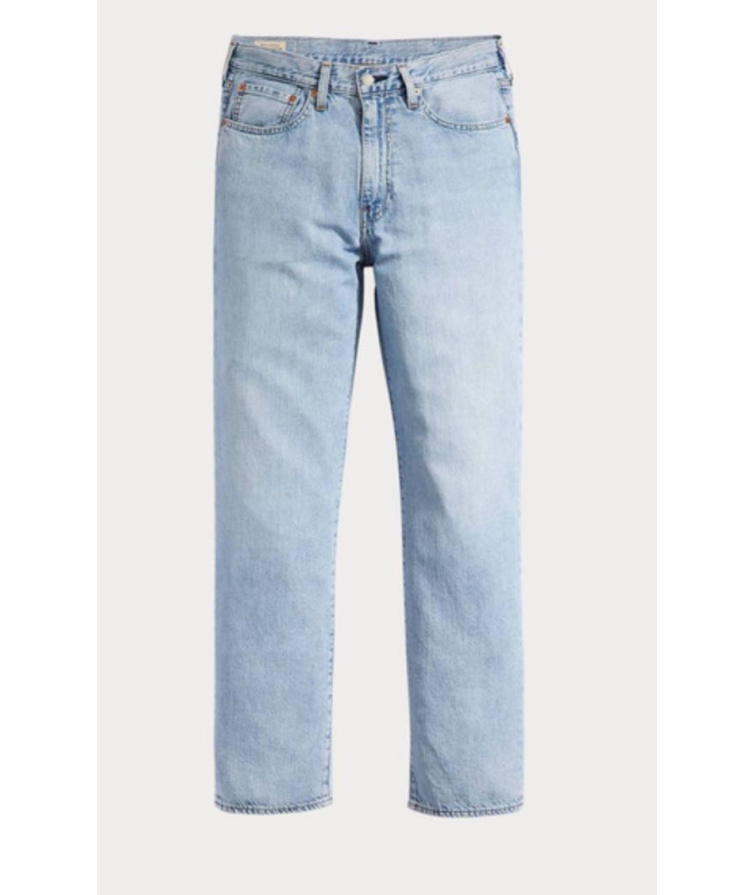 LEVI'S Голубые хлопковые прямые джинсы, фото 6
